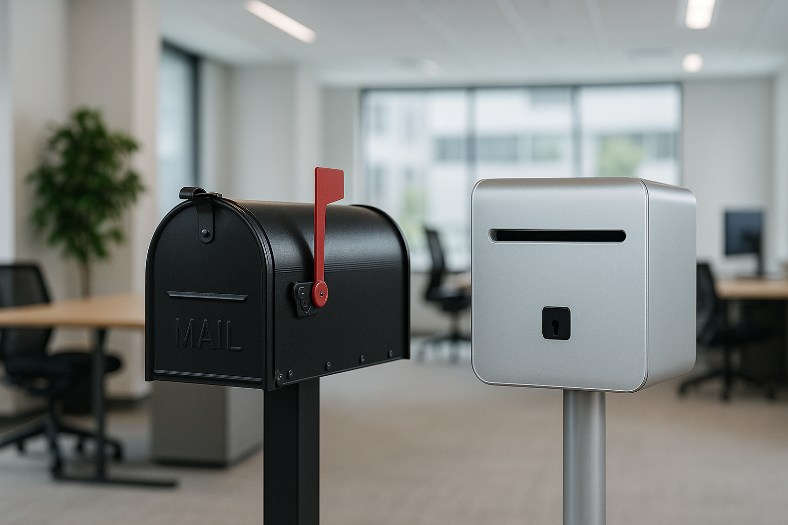 Welche Rolle spielt die Geschäftsadresse im Vergleich zur virtuellen Adresse für Unternehmen?